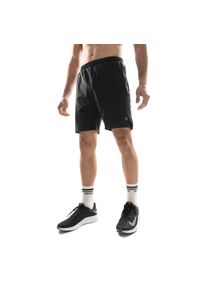 SIROKO - Krótkie spodenki fitness męskie Stellar. Kolor: czarny. Materiał: elastan, poliester. Długość: krótkie. Sport: fitness