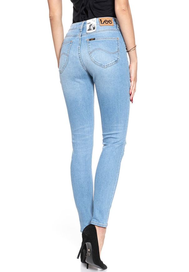 Lee - SPODNIE DAMSKIE LEE SCARLETT HIGH BLUE SLASHED L31AROWK 112107008
