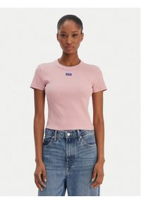 Hugo - HUGO T-Shirt Baby 50510749 Różowy Slim Fit. Kolor: różowy. Materiał: bawełna #1