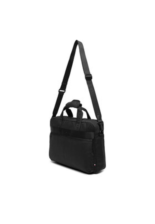 TOMMY HILFIGER - Tommy Hilfiger Torba na laptopa Th Commuter Computer Bag AM0AM13612 Czarny. Kolor: czarny. Materiał: materiał
