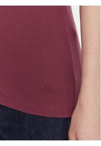 United Colors of Benetton - United Colors Of Benetton Bluzka 3GA2D400U Fioletowy Slim Fit. Kolor: fioletowy. Materiał: bawełna #3