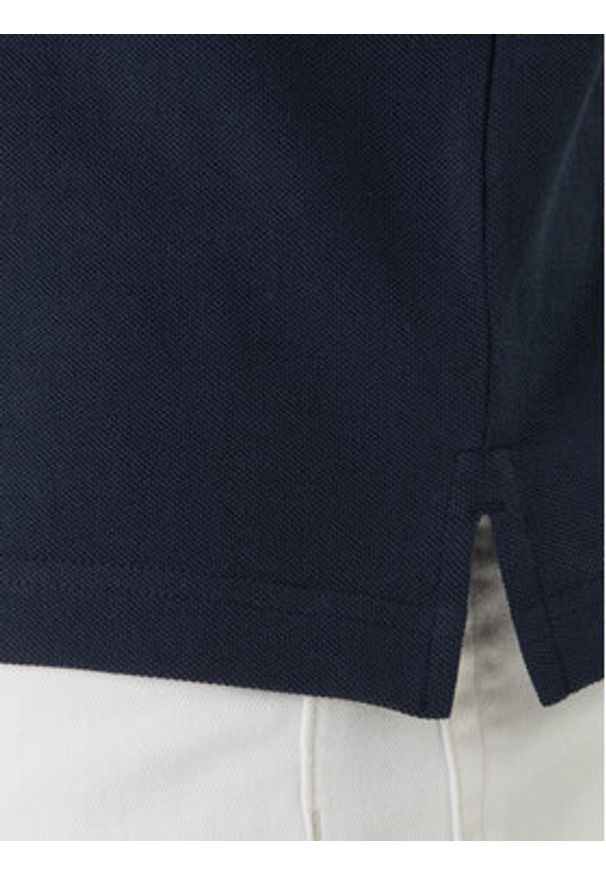 Calvin Klein Jeans Polo Easy Monologo LV04RF209G Granatowy Regular Fit. Typ kołnierza: polo. Kolor: niebieski. Materiał: bawełna