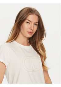 TwinSet - TWINSET T-Shirt 241TP2212 Biały Regular Fit. Kolor: biały. Materiał: bawełna #3