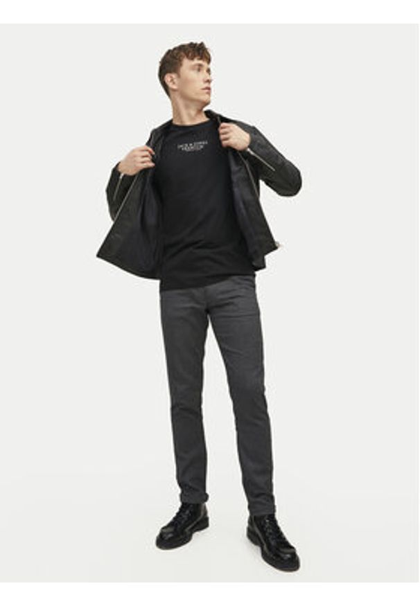Jack & Jones T-Shirt Archie 12217167 Czarny Regular Fit. Kolor: czarny. Materiał: bawełna