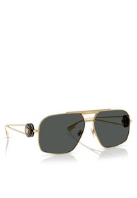 VERSACE - Okulary przeciwsłoneczne Versace. Kolor: złoty #1