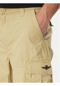 Aeronautica Militare Szorty materiałowe 251BE250CT3501 Beżowy Regular Fit. Kolor: beżowy. Materiał: bawełna #3