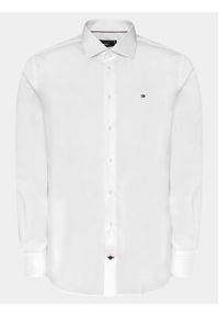 TOMMY HILFIGER - Tommy Hilfiger Koszula Cl Flex Poplin Rf Shirt MW0MW31219 Biały Regular Fit. Kolor: biały. Materiał: bawełna #3