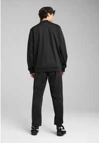 Puma - Męski dres inspirowany koszykówką z poliestru PUMA Black. Kolor: zielony, wielokolorowy, czarny, brązowy. Materiał: dresówka, poliester. Sport: koszykówka