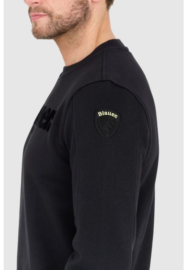 Blauer USA - BLAUER Czarna męska bluza, Rozmiar XXL. Kolor: czarny