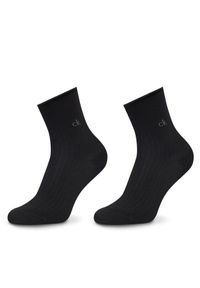 Calvin Klein Skarpety długie 701229681 Czarny. Kolor: czarny. Materiał: bawełna
