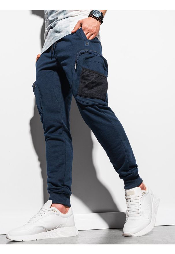 Niebieskie spodnie Ombre Clothing