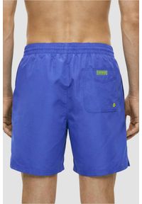 Guess - GUESS Granatowe męskie kąpielówki New Basic, Rozmiar XXL. Kolor: niebieski #4