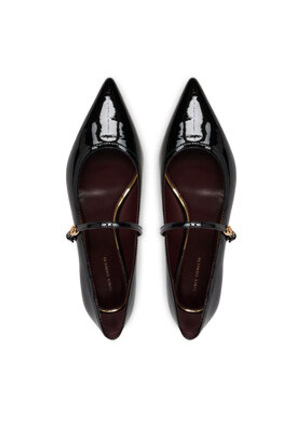 Tory Burch Baleriny Double Buckle Mary Jane 162764 Czarny. Kolor: czarny. Materiał: skóra, lakier