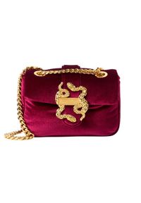Just Cavalli - JUST CAVALLI Malinowa kopertówka Iconic Iconic Snakes Puffy - Style 3. Kolor: różowy. Styl: elegancki #4