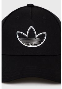 adidas Originals czapka HD9758.D kolor czarny z nadrukiem. Kolor: czarny. Materiał: bawełna, materiał. Wzór: nadruk #4