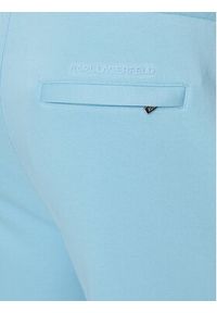 Karl Lagerfeld - KARL LAGERFELD Szorty sportowe 705889 542900 Błękitny Regular Fit. Kolor: niebieski. Materiał: bawełna. Styl: sportowy #4