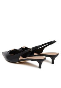 Guess Sandały FLTJES LEA05 Czarny. Kolor: czarny. Materiał: skóra