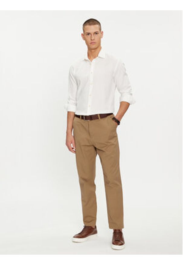 Selected Homme Koszula Regbond 16092566 Biały Regular Fit. Kolor: biały. Materiał: bawełna