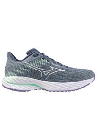 Buty do biegania damskie Mizuno Wave Inspire 21. Kolor: niebieski. Materiał: materiał, syntetyk. Szerokość cholewki: normalna. Model: Mizuno Wave