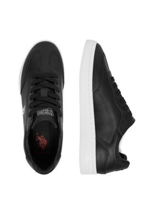 U.S. Polo Assn. Sneakersy EO-ROWAN001M/6L1 Czarny. Kolor: czarny. Materiał: skóra, syntetyk
