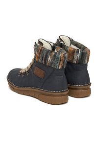 Rieker Trzewiki CEO-73343-15 Granatowy. Kolor: niebieski. Materiał: materiał #5