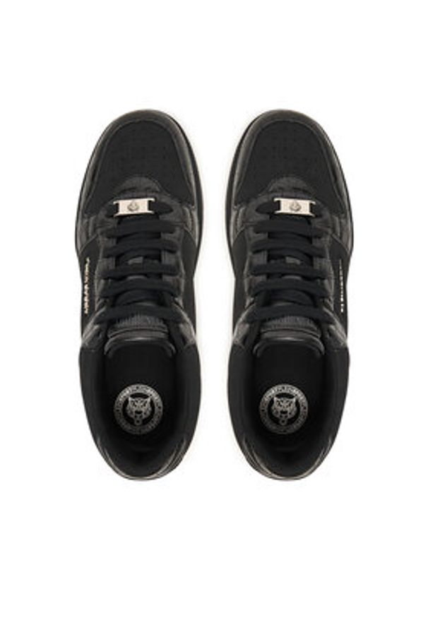 Plein Sport Sneakersy FAES USC0795 STE003N Czarny. Kolor: czarny. Materiał: materiał