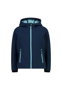 Kurtka dziewczęca CMP Astralix. Kolor: niebieski. Materiał: softshell. Sport: turystyka piesza