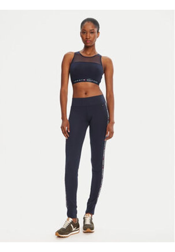 TOMMY HILFIGER - Tommy Hilfiger Biustonosz top UW0UW00012 Granatowy. Kolor: niebieski. Materiał: bawełna