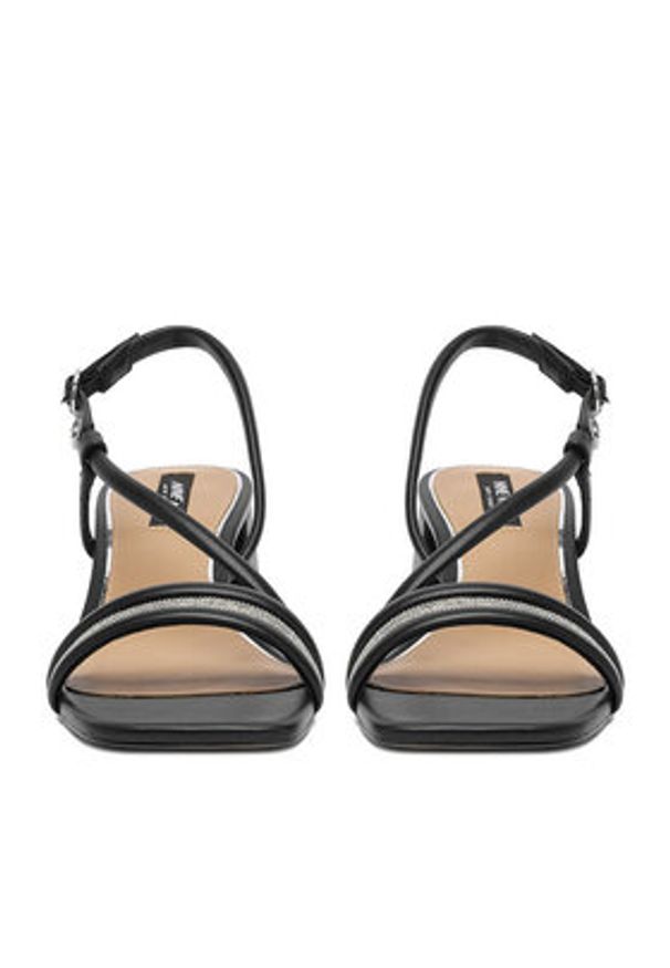 Nine West Sandały EO-LS505187-13 Czarny. Kolor: czarny. Materiał: skóra