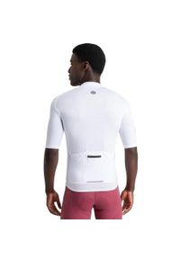 SIROKO - Męska koszulka rowerowa z krótkim rękawem Kolarstwo Siroko M2 Loud. Kolor: biały. Materiał: jersey. Długość rękawa: krótki rękaw. Długość: krótkie. Sport: kolarstwo #2