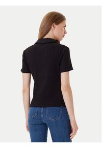 Morgan Polo 252-DPOLLA Czarny Slim Fit. Typ kołnierza: polo. Kolor: czarny. Materiał: bawełna #4