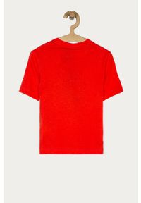 adidas Performance - T-shirt dziecięcy 110-176 cm. Okazja: na co dzień. Kolor: czerwony. Materiał: bawełna, dzianina. Wzór: nadruk. Styl: casual #3