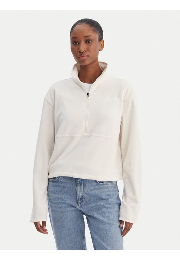 The North Face Polar Glacier NF0A8D2C Beżowy Regular Fit. Kolor: beżowy. Materiał: syntetyk