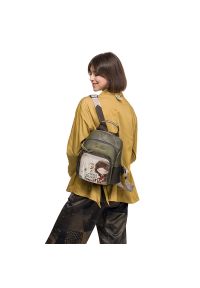 Zielony Modny Damski Plecak Anekke Muse. Kolor: zielony. Wzór: aplikacja. Styl: elegancki, casual #2