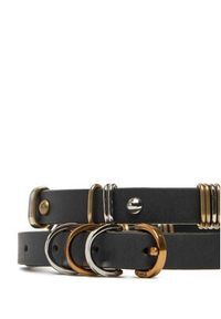 Pinko - PINKO Pasek Damski Cerise H1.5 Belt 20251 PLT01 104587 A2BA Czarny. Kolor: czarny. Materiał: skóra