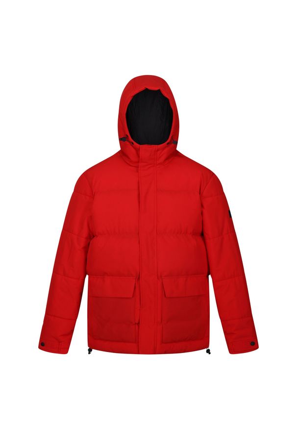 Regatta - Męska Kurtka Ocieplana Falkner. Kolor: czerwony. Materiał: puch. Sport: turystyka piesza