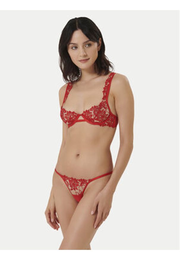 Bluebella Biustonosz z fiszbiną Samara Eco 42450 Czerwony. Kolor: czerwony. Materiał: syntetyk