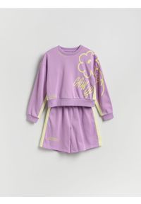 Reserved - Komplet dresowy - fioletowy. Kolor: fioletowy. Materiał: dresówka #1