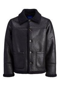 Jack & Jones Kurtka z imitacji skóry Cambridge 12282946 Czarny Regular Fit. Kolor: czarny. Materiał: skóra #6