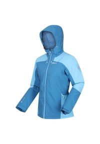 Regatta - Damska kurtka turystyczna zimowa ze stretchem Highton. Kolor: niebieski. Sezon: zima. Sport: turystyka piesza #1