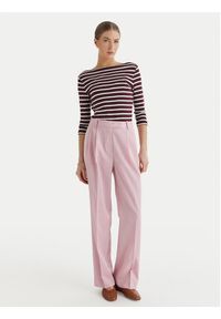 TOMMY HILFIGER - Tommy Hilfiger Spodnie materiałowe Timeless WW0WW48352 Czerwony Straight Fit. Kolor: czerwony. Materiał: syntetyk #5