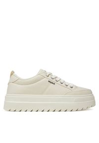 Hugo - HUGO Sneakersy Lyssa 50548178 Biały. Kolor: biały. Materiał: materiał