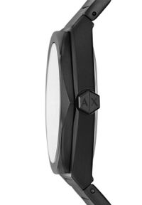 Armani Exchange zegarek męski kolor czarny. Kolor: czarny. Materiał: materiał