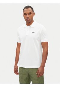 Pepe Jeans Polo Essential PM542298 Biały Regular Fit. Typ kołnierza: polo. Kolor: biały. Materiał: bawełna
