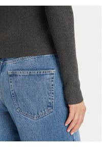 Vero Moda Sweter Siljerib 10336674 Szary Slim Fit. Kolor: szary. Materiał: wiskoza