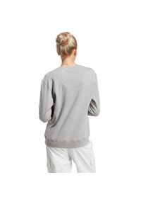 Adidas - Bluza damska adidas Essentials Linear French Terry. Kolor: biały, szary, wielokolorowy