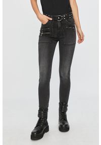 Desigual - Jeansy Luci. Stan: podwyższony. Kolor: czarny. Materiał: jeans #1