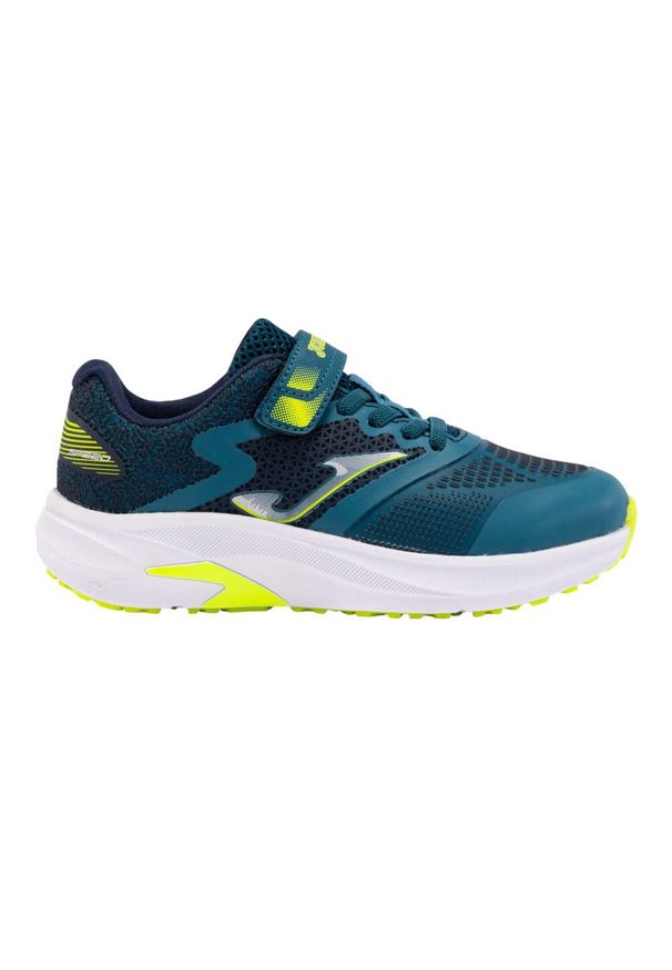 Buty do biegania dziecięce Joma Speed. Zapięcie: rzepy. Kolor: turkusowy, wielokolorowy, niebieski. Materiał: tkanina, materiał, syntetyk. Szerokość cholewki: normalna