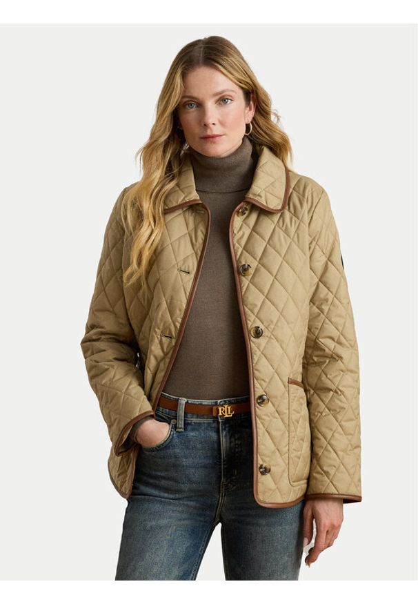 Lauren Ralph Lauren - LAUREN RALPH LAUREN Kurtka przejściowa 2,9798E+11 Beżowy Straight Fit. Kolor: beżowy. Materiał: syntetyk