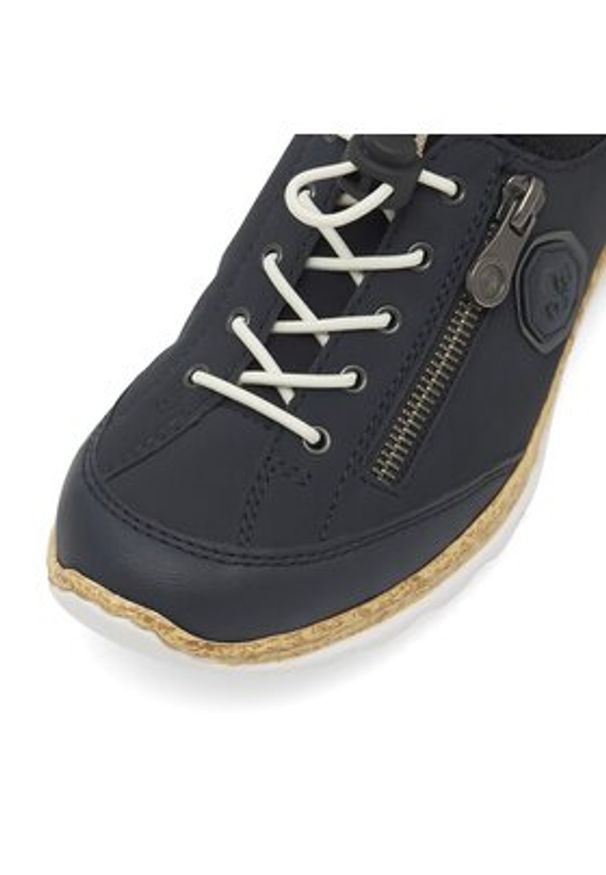 Rieker Sneakersy N4263-14 Granatowy. Kolor: niebieski. Materiał: skóra
